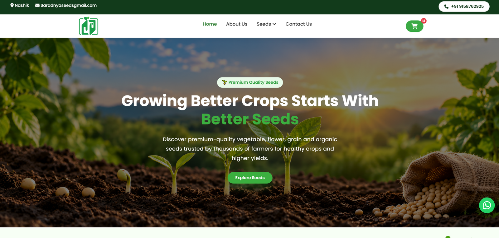 Creative Landing Page