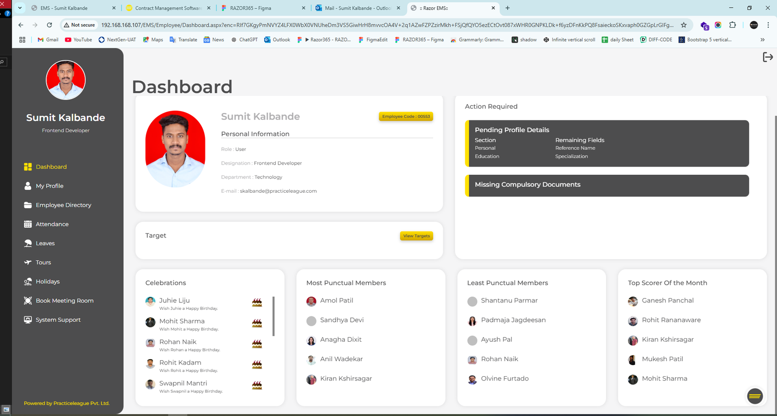 EMS Dashboard Project